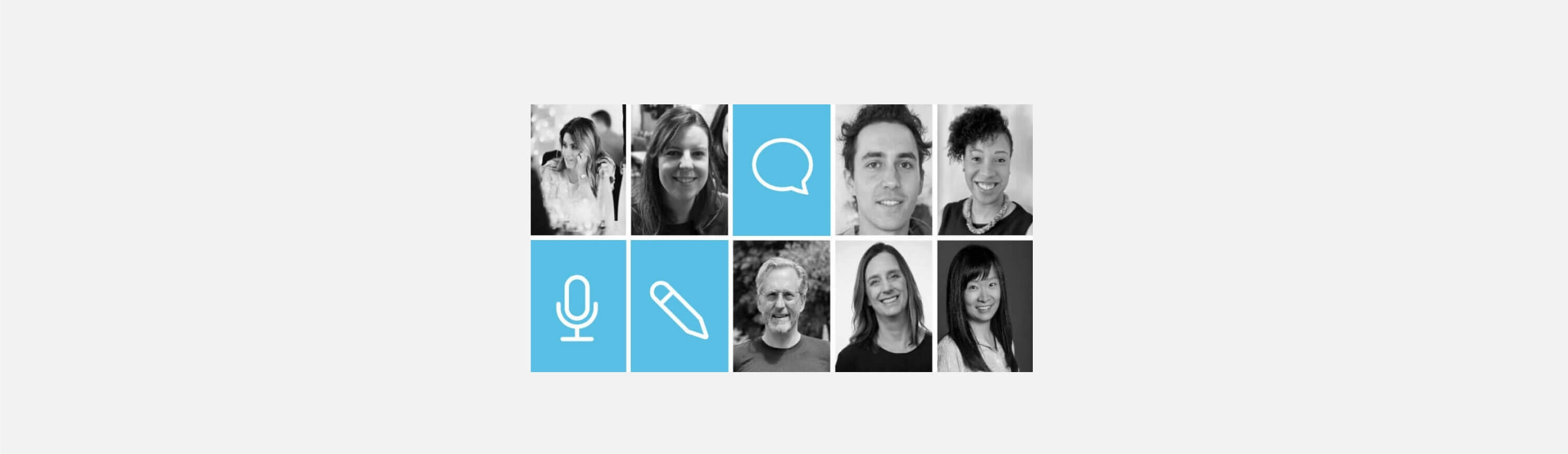 Image grid of headshots of each contributor of the blog: 7 Simple Teamwork Communication Strategies