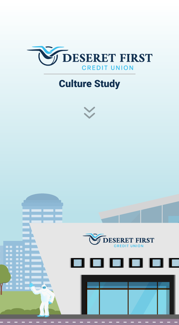 Illustration of a Deseret First Credit Union.
